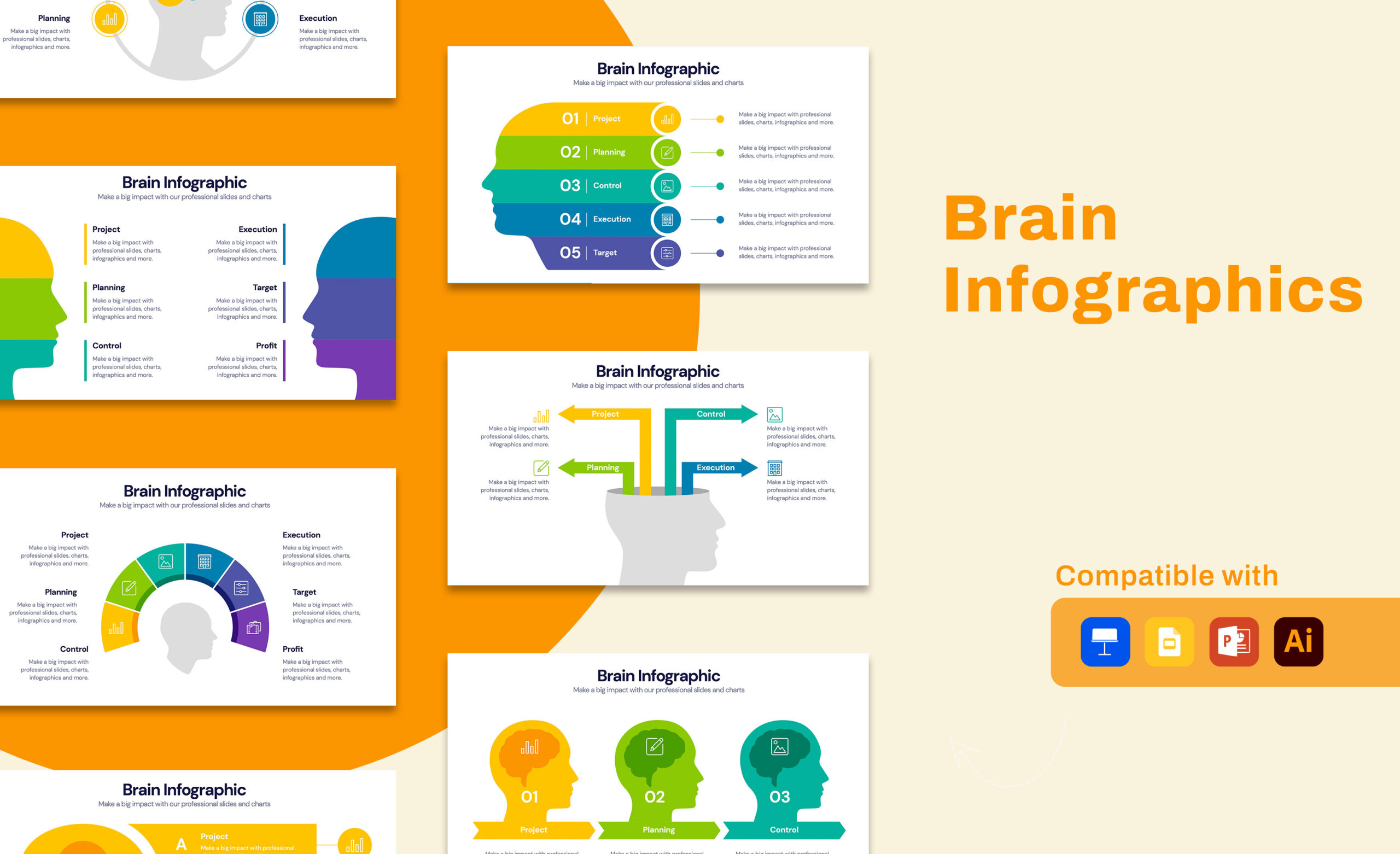 Copia de Brain Infographics