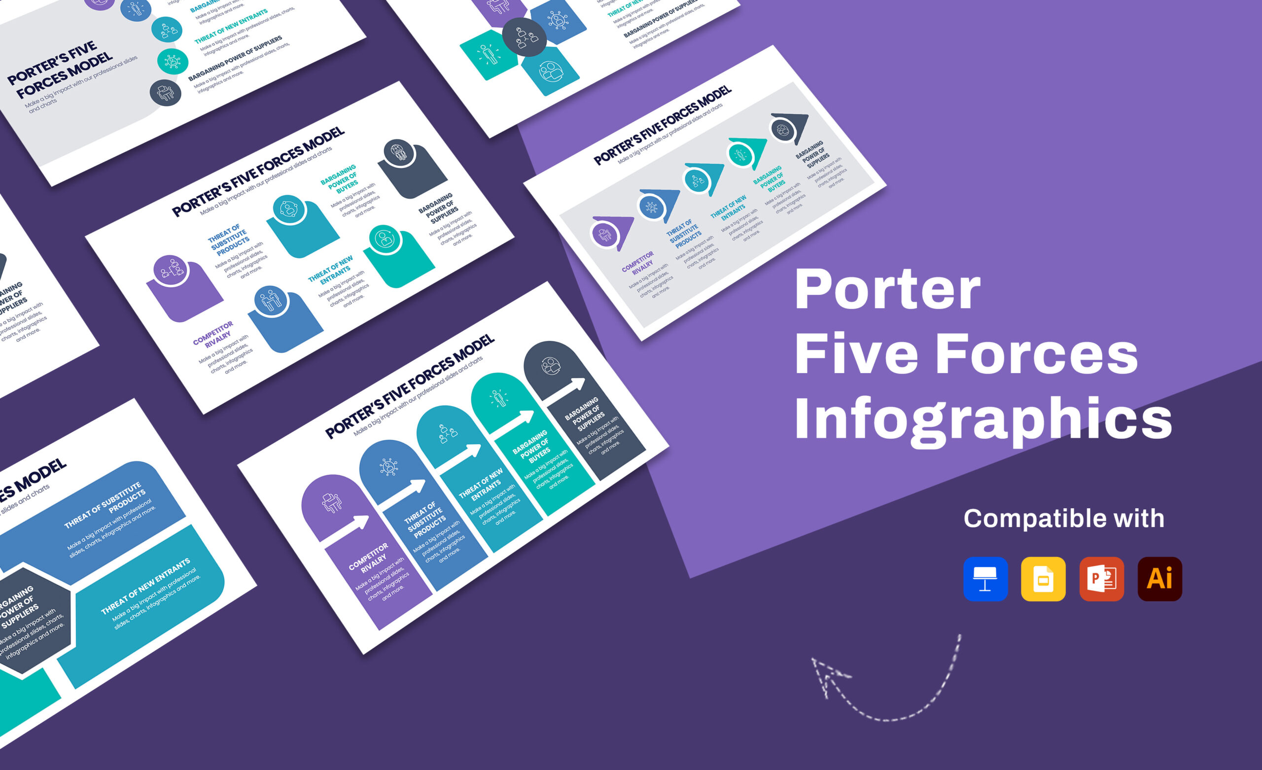 Copia de Porter Five Infographics